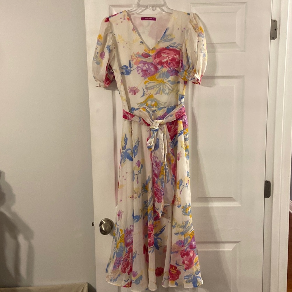 MARIE CLAIRE PARIS MAXI DRESS SIZE M LENGTH 48” BIST 32” WAIST 30” SUMMER DRESS
